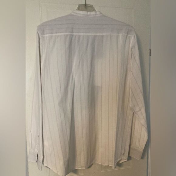 Los Angeles Third & Army Laundered Shirt Mens XL Off White Gray - Picture 4 of 10